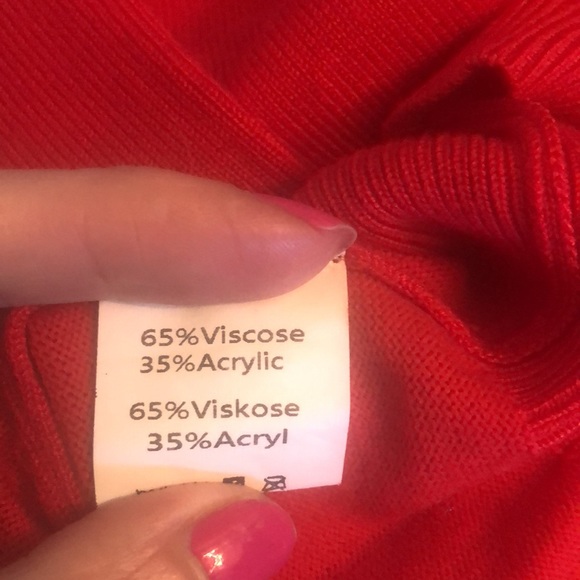 GRACE KARIN | Red Open Front Knit Cropped Bolero Shrug Cardigan Sweater - Picture 11 of 11